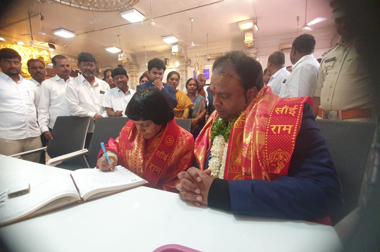 High Court Judge Mrs. S.Nanda Visits Sri Sai Sannidhi Temple